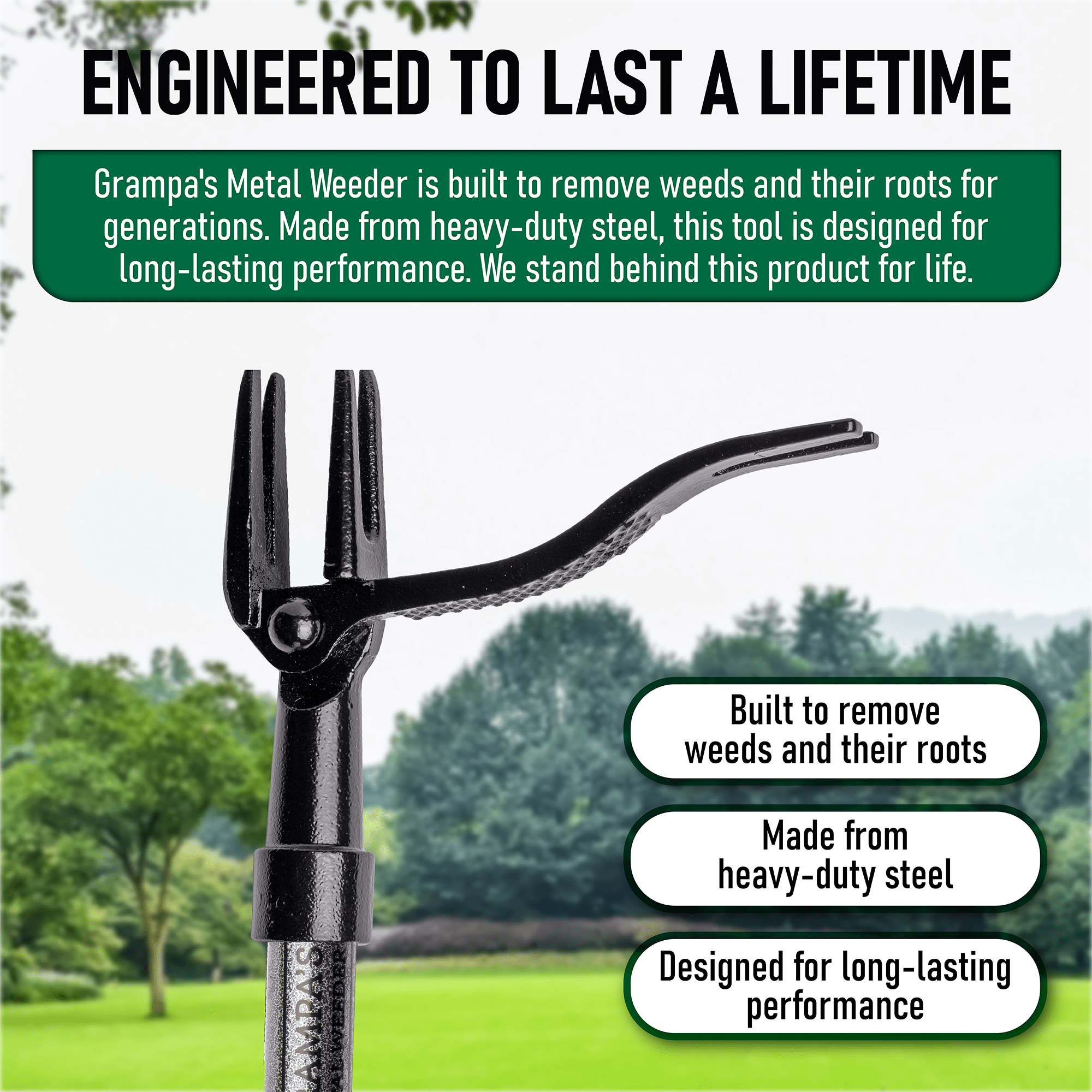 Grampa s Metal Weeder Stand Up Weed Puller Tool With Steel Long Hand grampa-s-metal-weeder-stand-up-weed-puller-tool-with-steel-long-hand